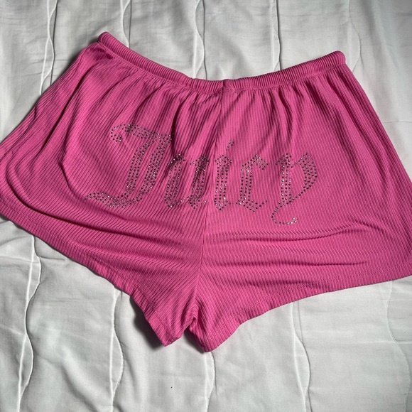 Juicy Couture Ribbed Drawstring Shorts - Picture 3 of 4